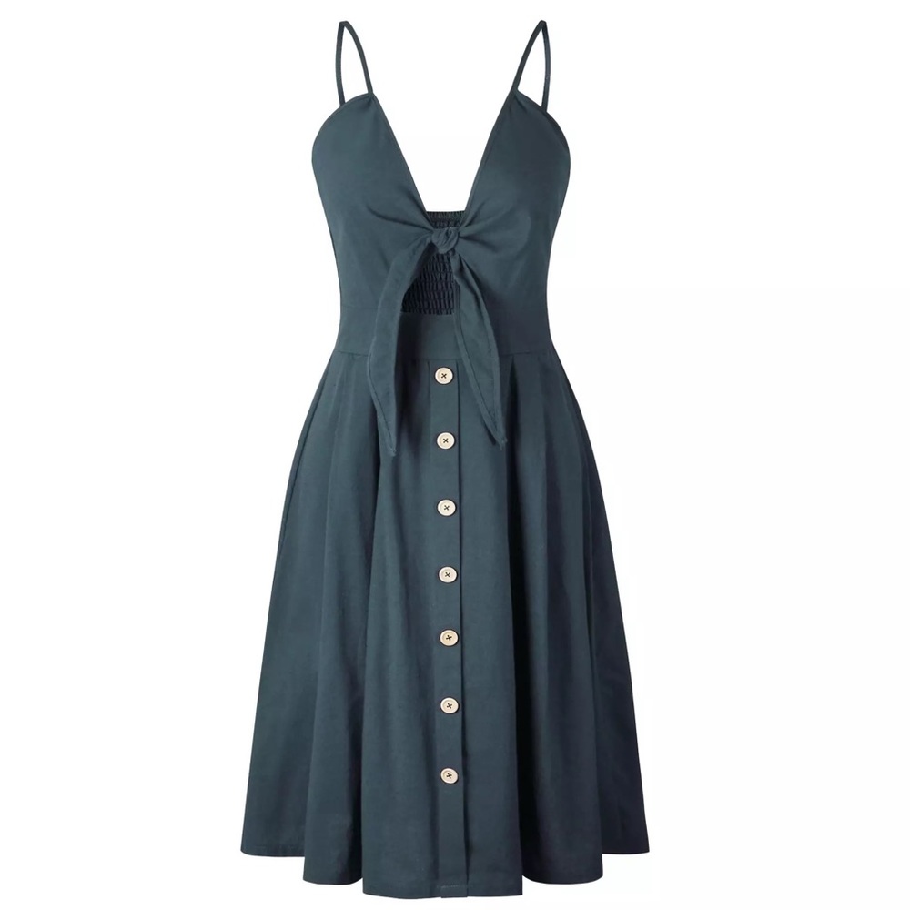 ❗️LAST ONE❗️Blue Prairie Midi Dress [N] - Picture 2 of 6